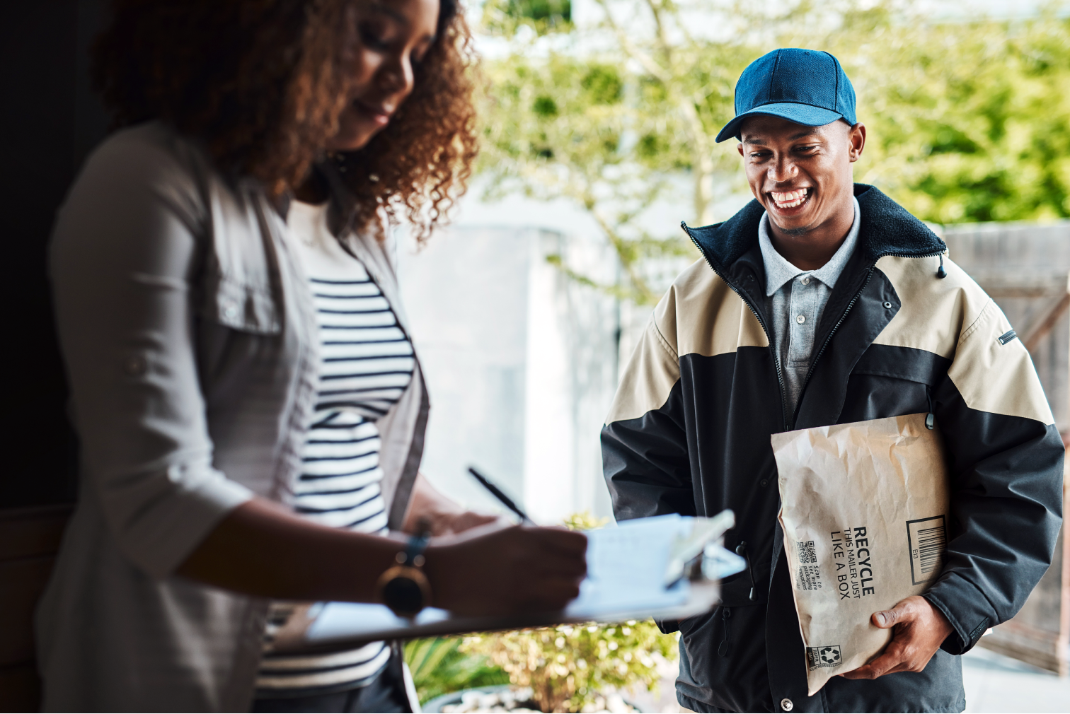 Delivery Man Blue Hat